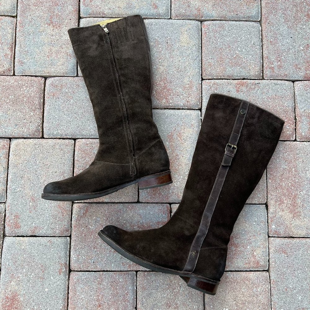 sold - Bussola Brown Leather Riding Boots -Sevilla -Near Excellent -US 8 - EU 39